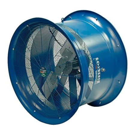 Patterson Industrial Drum Fan, Yoke Mount, 30 in Blade Dia H30A